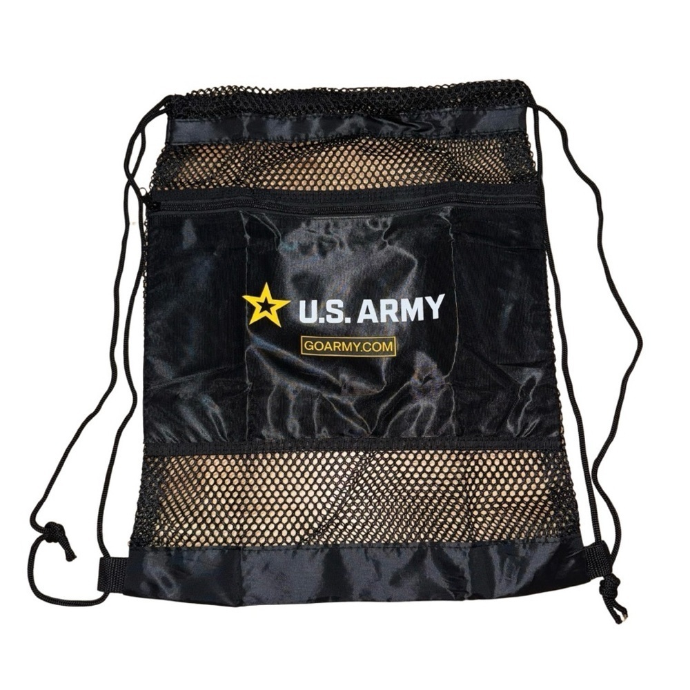 U.S. Army Black Backpack with Drawstring Closure NWOT
